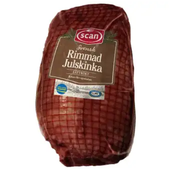 Scan Julskinka lättrökt rimmad ca 3kg