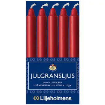 Liljeholmens Julgransljus röd