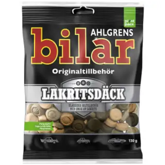 AHLGRENS BILAR Godis Lakritsdäck 130g