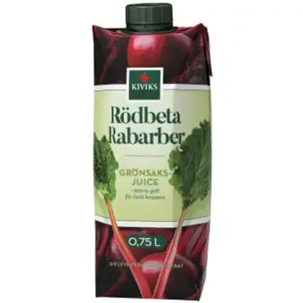 KIVIKS MUSTERI Juice Rödbeta Rabarber 750ml