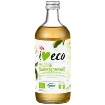 ICA I LOVE ECO Fläderblomssaft 500ml