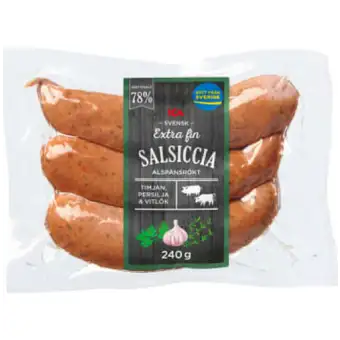 ICA Salsiccia 78% kötthalt 240g