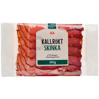 ICA Skinka Kallrökt 100g