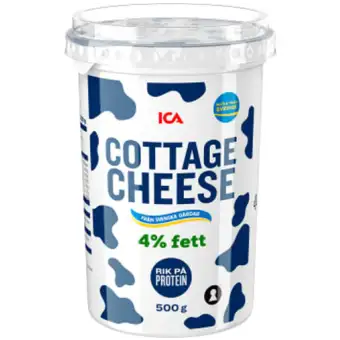 ICA Cottage cheese Naturell 4% 500g