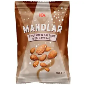 ICA Mandlar Rostade & saltade 100g