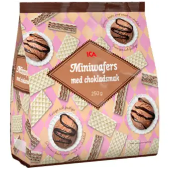 ICA Miniwafers med choklad 250g