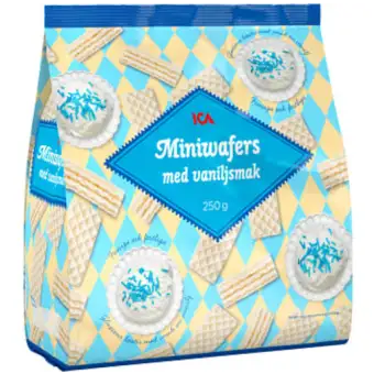 ICA Miniwafers med vanilj 250g