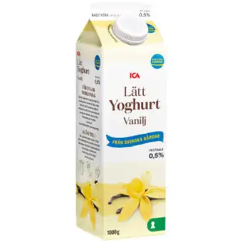 ICA Vaniljyoghurt Lätt 0,5% 1000g