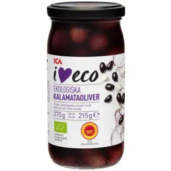 ICA I LOVE ECO Kalamataoliver Ekologisk 370 g