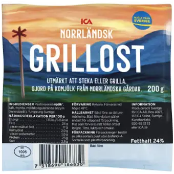 ICA Grillost Norrländsk 24% 200g