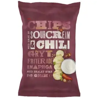 ICA Chips Sourcream & Chili 180g