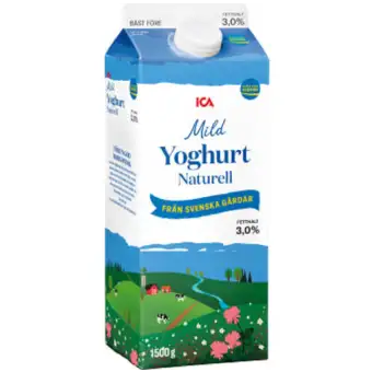 ICA Yoghurt Naturell 3% 1,5L