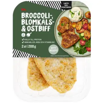 ICA Broccoli blomkål och ostbiff 200g