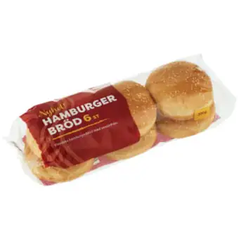 LIBA BRöD Hamburgerbröd 6-p 300g Liba Bröd