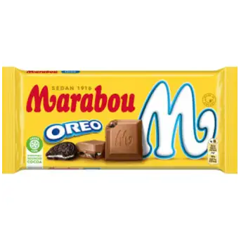 MARABOU Mjölkchoklad med Oreo 185g Marabou